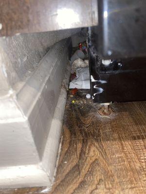 Trash & debris from previous tenant