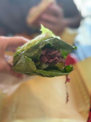 Italian lettuce wrap, no cheese