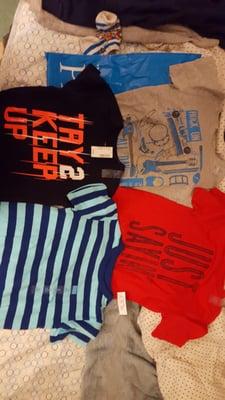 Shirts $4.99 each on sale