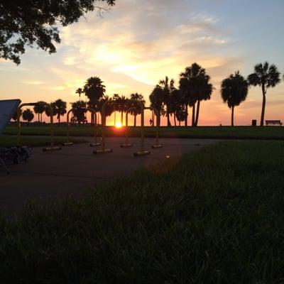 My 6am workout sunrise with Bayview Boot Camp