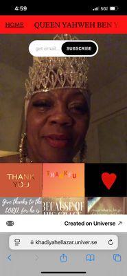 Her Majesty Khadiyah El Lazar Doctor of Divinity