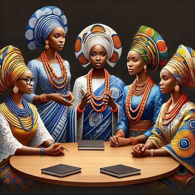 African brides , Aso-oke, traditional African clothing and accessories for brides.