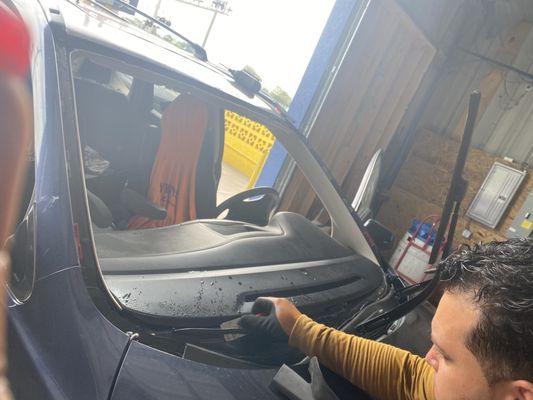 Stop bye and job was ...........