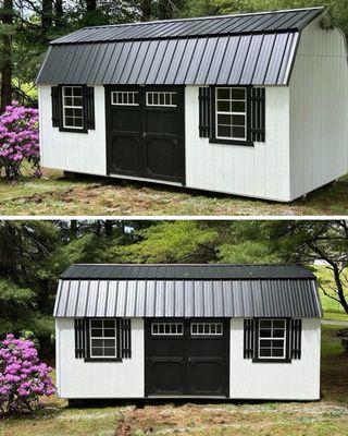 Shed in the backyard, perfect placement!