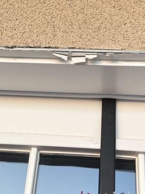 All doors had yo be re painted because they were in this condition.