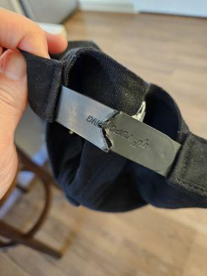 hat strap torn after dry cleaning