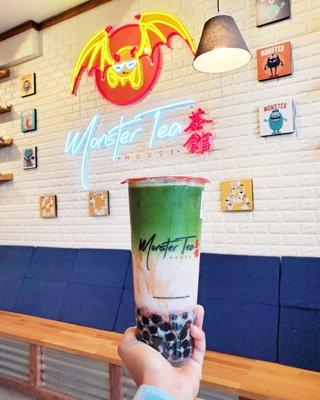 Strawberry matcha