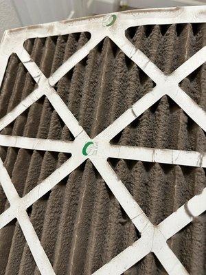 Filthy filter needs to be switched.