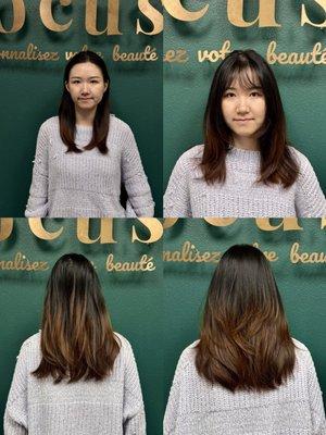 Hair cut done by Kenny Chao in Fremont , California