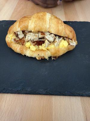 Chicken egg and cheddar