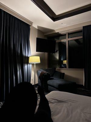 Rest before hitting the Casino! Swanking with Boo Boo