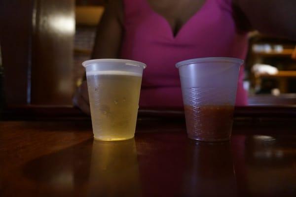 Raw Oyster Shooter with a Natty Boh Chaser at Middleton Tavern