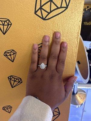 Mr Bling King got my engagement ring shining again Shoutout to Jay for helping me out I appreciate it!!!