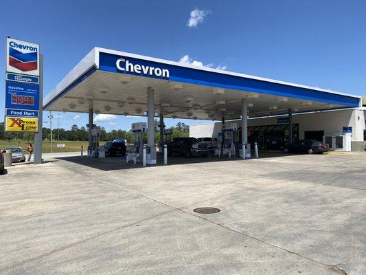 B&B Chevron right off exit 88 in Forest.