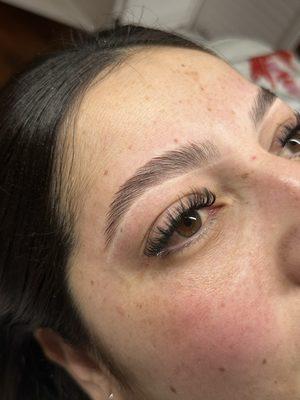 Brow Lamination and Wispy Classic Lashes