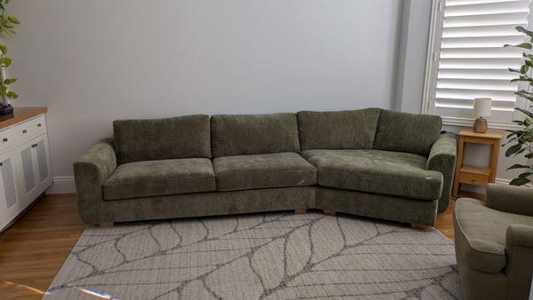 Custom cuddler sofa