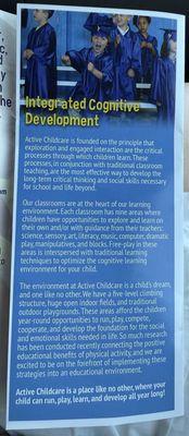 Excerpt from Active Childcare brochure - November 2026