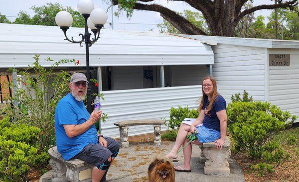 Residents enjoying Florida's sunshine!