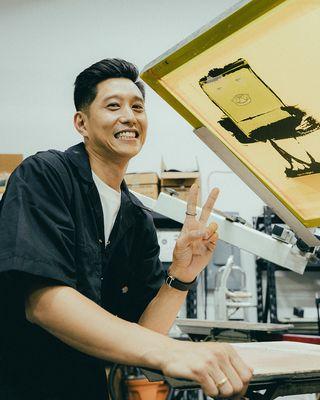 Owner posing for the camera