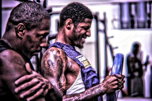 Steve Campbell training with NBA star, Paul George