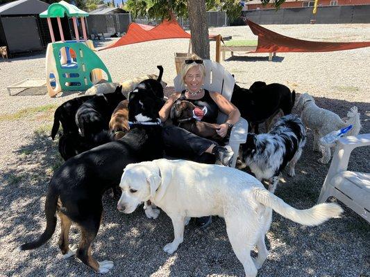 Chillin with MY PACK Doggie Style