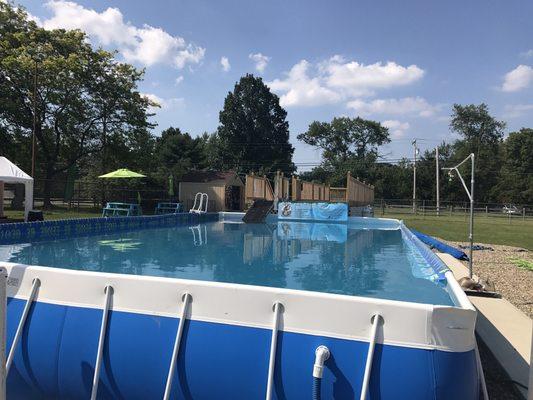 View from the front of the pool