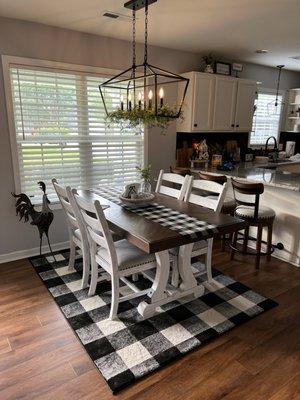 Table and chairs