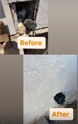 stucco patch and repair