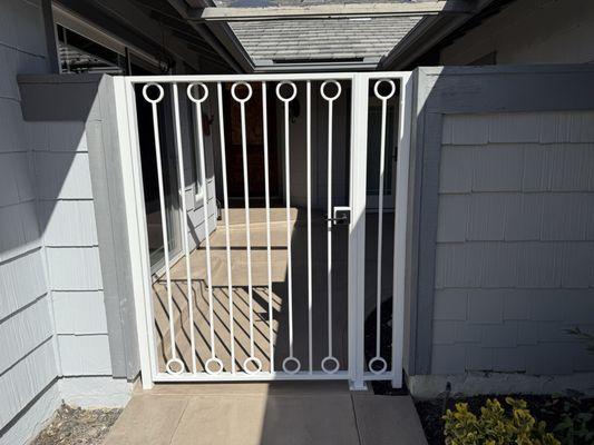 New entry gate custom iron in Laguna Hills by OC Gates
