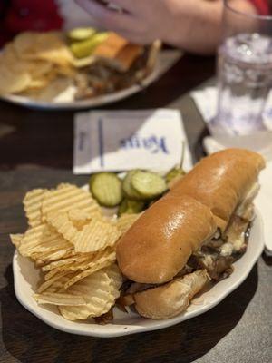 Steak Sandwich, w/potato chips and other sides!