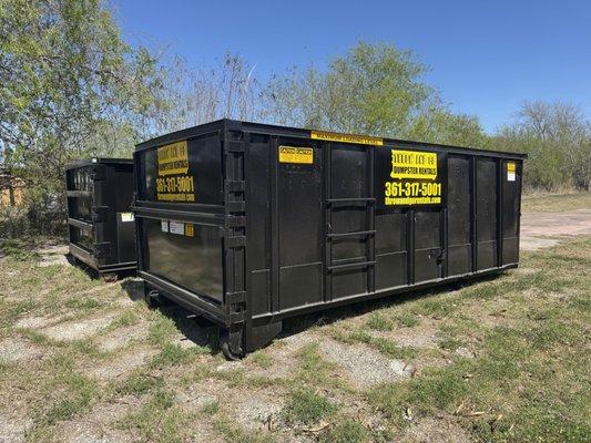 15 and 20 yard dumpsters