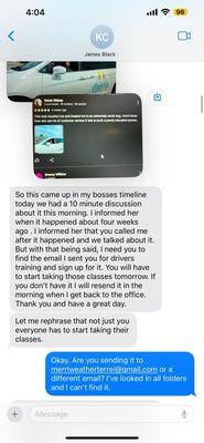 Proof that I was falsely accused, harassed and followed by a racist driver that falsely reported me