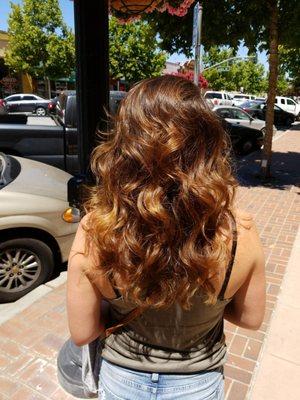 Hair cut, colored, and styled by Jennifer Denniston