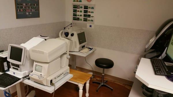 Pre-testing area