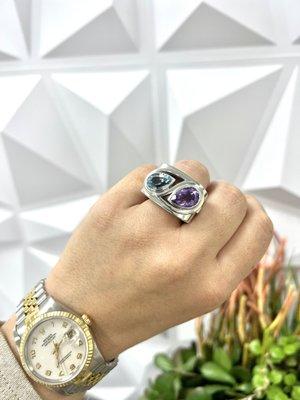 Precious Elements custom jewelry design. This was made for a client using her old gems.