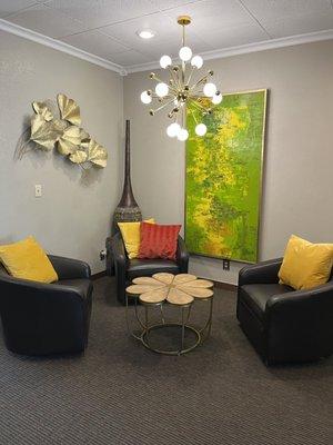 One of many visiting spaces at Oakwood Funeral Home