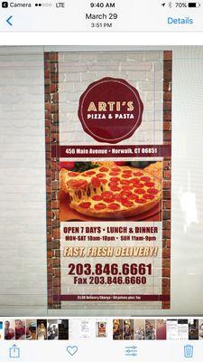 Arti's Pizza and Pasta