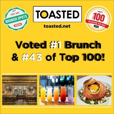 Voted #1 of Yelp's Top 100 Brunch Spots in the entire U.S.!