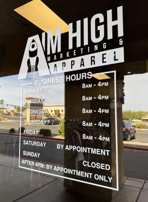 Aim High Marketing and Apparel