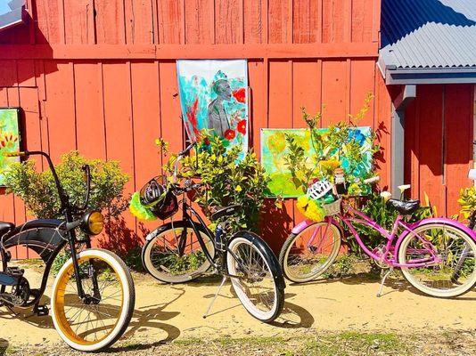 Colorful family friendly farm and park