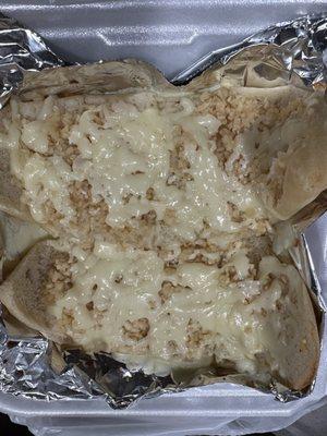 Garlic bread with cheese