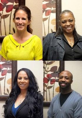 Dr. Fang, Dr. Outlaw, Nazirah Cooks, M.S, and Nicole Acosta, M.S.