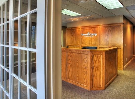 Our office lobby... welcoming and relaxing.