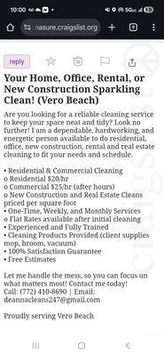 Vero Clean Up Maid