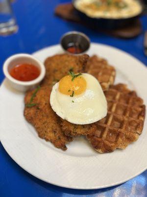 Chicken and waffles