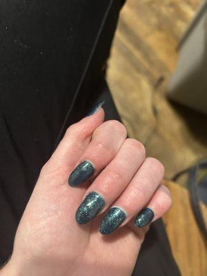 Acrylic gel refill on my nails