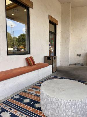 Outdoor waiting area