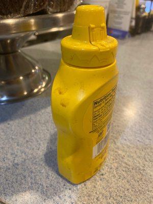 Dirty mustard bottle...