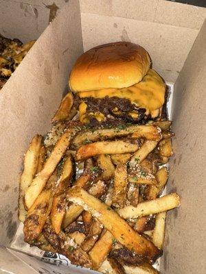 "No Good" Smash and Truffle Parm Fries