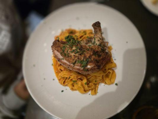 Chicken fettuccine pasta